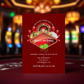 Casino Anniversaire invitation