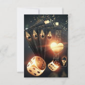 casino art déco carte d'anniversaire invitation (Dos)