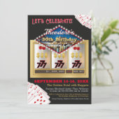 Casino Atlantic City moderne Invitation d'annivers (Debout devant)