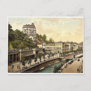Casino, Carlsbad, Bohemia, Austro-Hongarije, zeldz Briefkaart