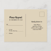 casino, casinonacht, Briefkaart RSVP (Achterkant)