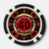 Casino Chip Las Vegas Birthday (Achterkant)