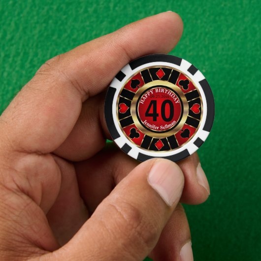 Casino Chip Las Vegas Birthday (Hand)