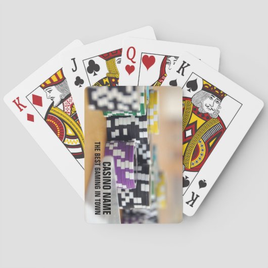 Casino-chips, casino, gamingindustrie pokerkaarten (Achterkant)