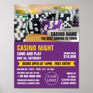 Casino-chips, Casino Night, gamingindustrie Poster