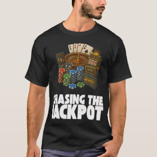 Casino Chips Roulette Spellen Poker Vegas Gokken C T-shirt