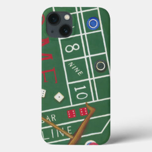 Casino Craps Table met Chips en Dice iPhone 13 Hoesje