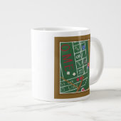 Casino Craps Table met Chips en Dice Grote Koffiekop (Voorkant rechts)