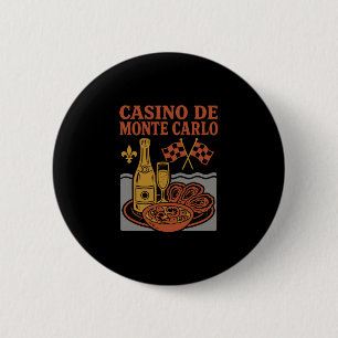Casino De Monte Carlo Souvenir Monaco Eten En Tra Ronde Button 5,7 Cm