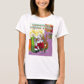 Casino de Noël style femme blanc T-shirt (Devant)
