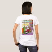Casino de Noël style femme blanc T-shirt dos (Dos entier)