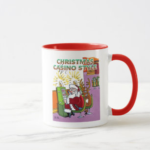 Casino de Noël Style rouge à gauche combo mug