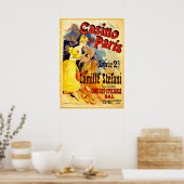 Casino de Paris door Jules Cheret, oude poster (Keuken)