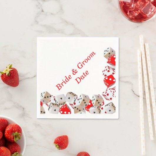 Casino Dice Trouwpapier Servetten (Insitu)