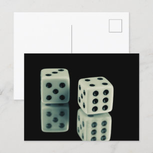 Casino dobbelstenen briefkaart