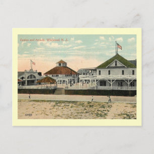 Casino en Arcade, Wildwood, New Jersey Vintage Briefkaart