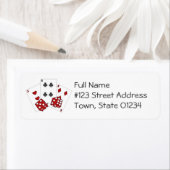 Casino Étiquettes de messagerie (En situation)