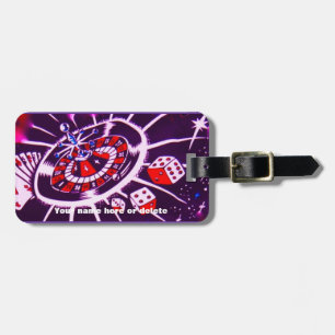 Casino Gambler High Roller Bagagelabel