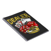 Casino Gambling Dealer Texas Holdem Poker Notitieboek (Rechterzijde)