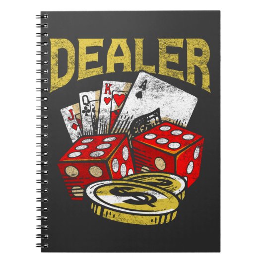 Casino Gambling Dealer Texas Holdem Poker Notitieboek (Voorkant)