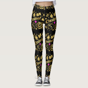 Casino Gambling Pop Fashion Leggings