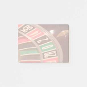 Casino Gambling Roulette Wheel  Retro Styl Post-it® Notes