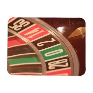 Casino Gambling Roulette Wheel Retro Style Magneet