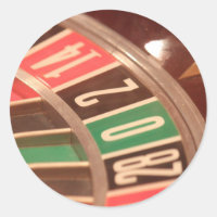 Casino Gambling Roulette Wheel  Retro Style