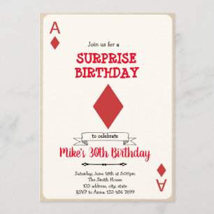 Casino-gamekaartuitnodiging Kaart