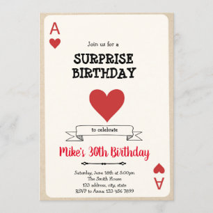 Casino gokkaart uitnodiging