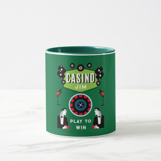 Casino Gokken Poker Roulette Mok (Midden)