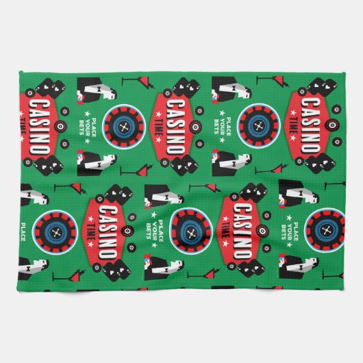 Casino Gokken Poker Roulette Theedoek (Horizontaal)