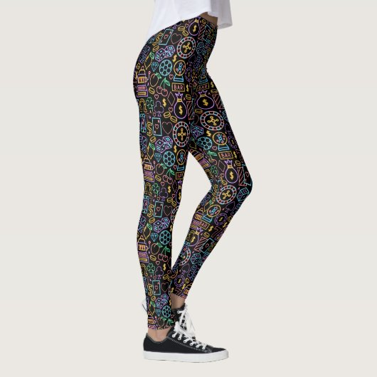 Casino Gokken Pop Mode Leggings (Rechts)