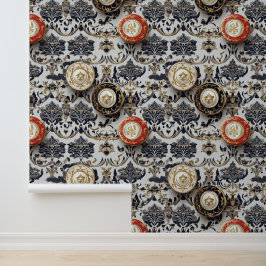 Casino Gokken Spelletjes Rood & Zwart Chips Behang