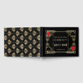 Casino Goud Art Deco Frame Roaring Twenties Bruilo Gastenboek (Volledig)