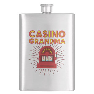 Casino Grandma Slot Machine Gambling Grootmoeder Flacon