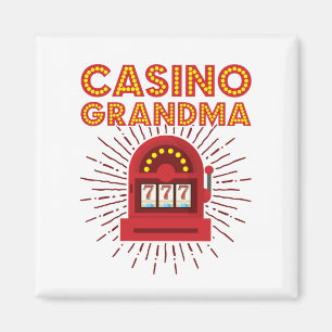 Casino Grandma Slot Machine Gambling Grootmoeder Magneet
