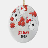 Casino Holiday Keramisch Ornament (Rechts)