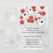 Casino Holiday Uitnodiging (Voorkant / Achterkant)