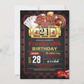 Casino Invitation 21ème Anniversaire (Devant)
