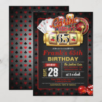 Casino Invitation 65e anniversaire