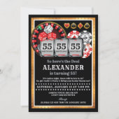 Casino Invitation Anniversaire (Devant)