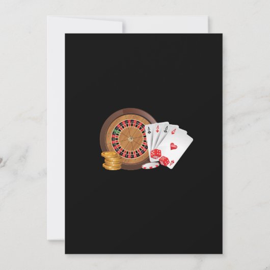 Casino Invitation Anniversaire (Dos)