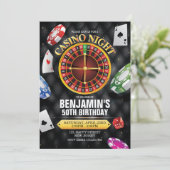 Casino Invitation d'anniversaire - n'importe quel  (Debout devant)