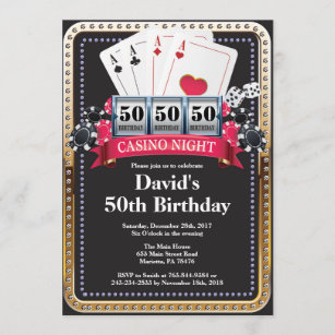Cartes Casino D Anniversaire Zazzle Be