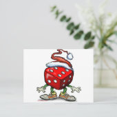 Casino Kerstmis Feestdagenkaart (Staand voorkant)