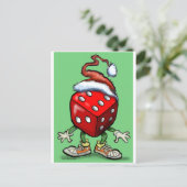 Casino Kerstmis Feestdagenkaart (Staand voorkant)