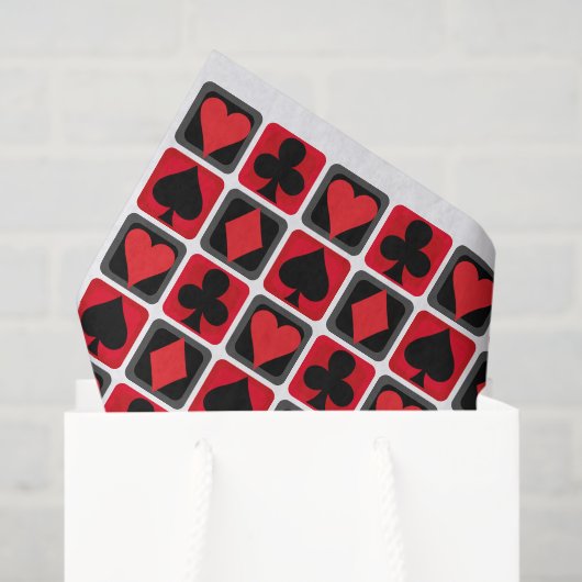 Casino Kleine Poker pak Tissue Paper Tissuepapier (Cadeauzakje)