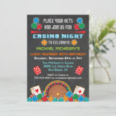 Casino Las Vegas Gambling Party Invitation (Debout devant)