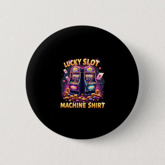 Casino Las Vegas Gokkers Lucky Slot Machin Ronde Button 5,7 Cm
